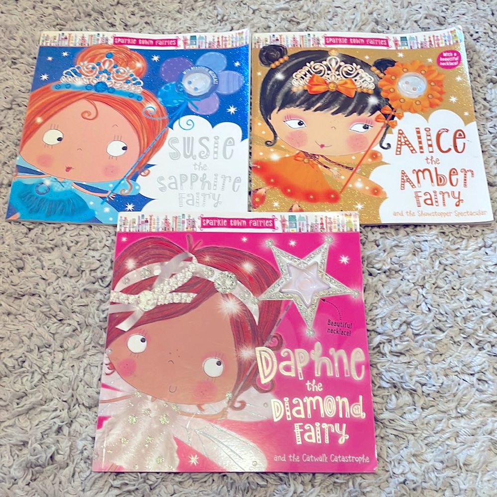 Set of 3 Sparkle Town Fairies Softcover Books